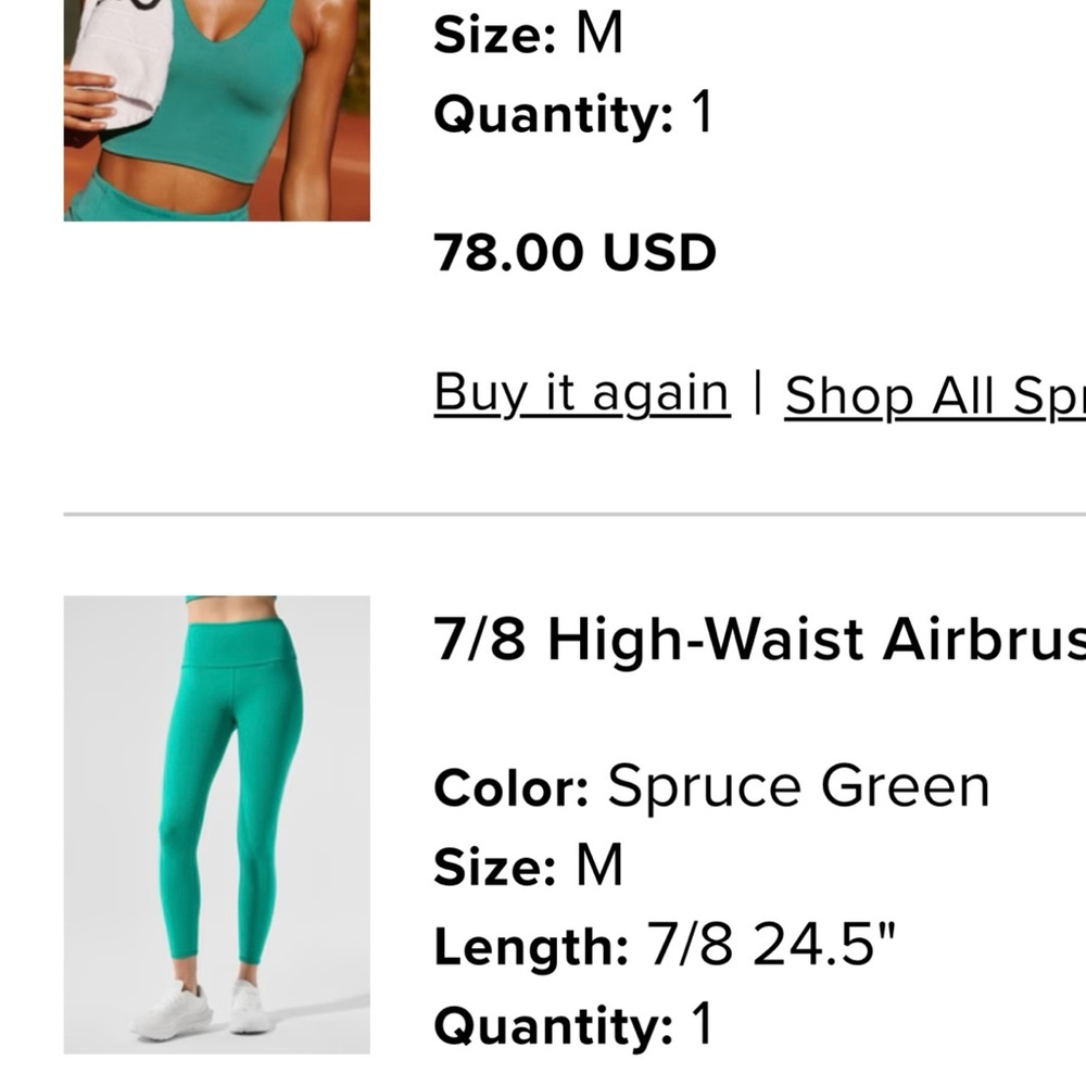 ALO Spruce Activewear Set